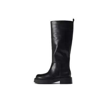 ZARA Knee-high Boots Women's Black