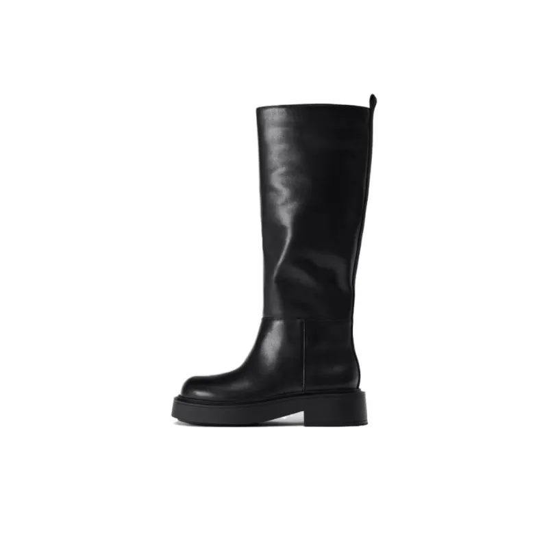 ZARA Knee-high Boots Women's Black-0