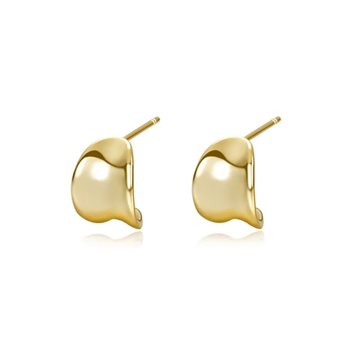MONI JEWELLERY S925 Silver Stud Earrings Women's Gold-0