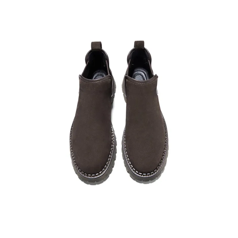 Hautton Jeans Chelsea Boots Men's Coffee-2