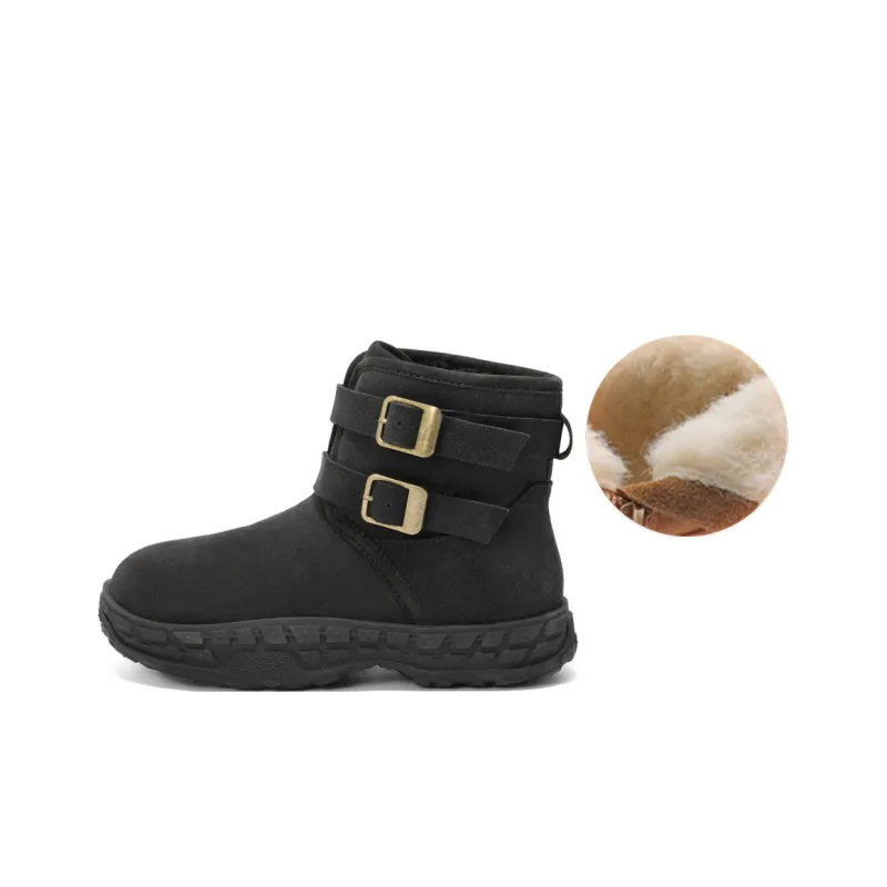 BELLE Abrasion-Resistant Slip-Resistant 12cm Snow Boots Women's-1