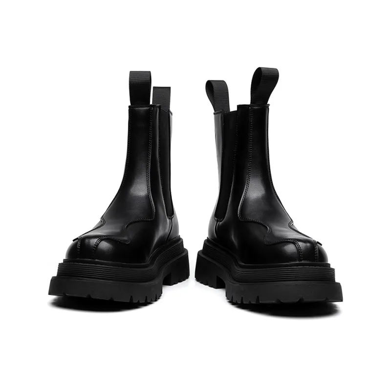 Cachiotti Knee High Chelsea Boots Men's Black-2