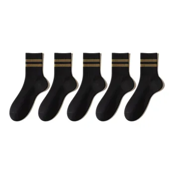 YINSHILIANGPIN Mid Calf Socks Men's 5 Pack