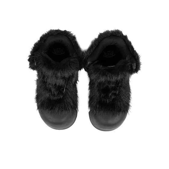 FVVO ROCKSTA LONG HAIRED HIGH TOP THICK SOLED BOOTS Ankle Boots Medium Heel Unisex-2