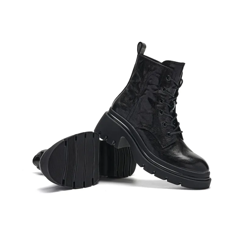 EBLAN Martin Boot Women's Black-2