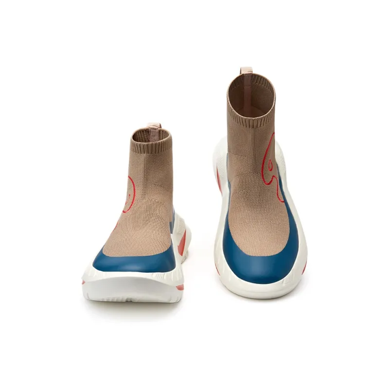 U.IN Painted Travel Shoes-Clarks 4-Color Collection Ankle Boots Unisex-30