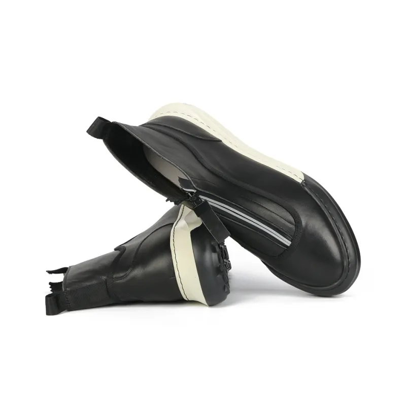 Thai Points Ankle Boots Men Black-3