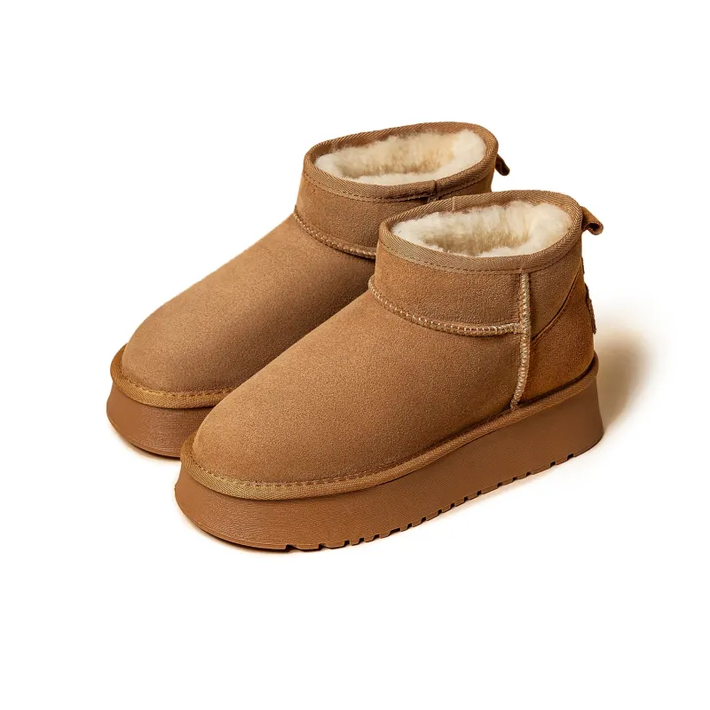 SNOWELF Short Snow Boots 4cm Women's-1