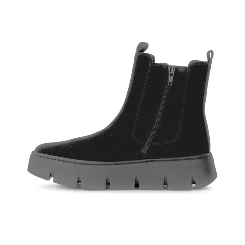 Gabor Ankle Boots Women's Black Gray-0