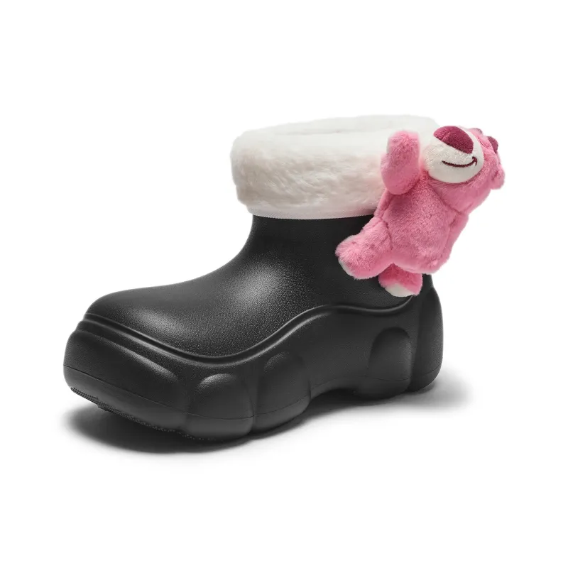 Disney x Hotwind Toy Story Series Ankle Boots 3cm Women's Beige-5