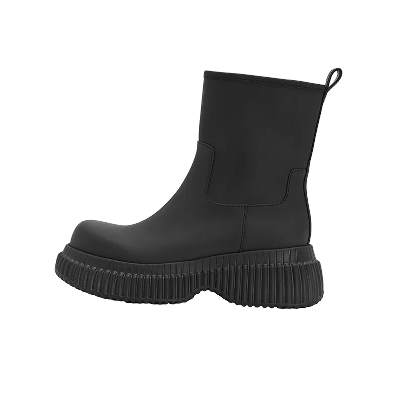 URBAN REVIVO Martin Boots Women's Black-0