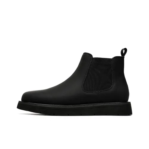 YEDANI Short Chelsea Boots Men's Black