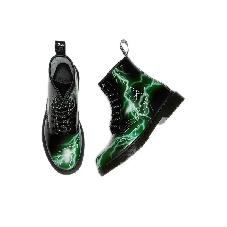 Dr.Martens Unisex 1460 Martin Boots Black/Green-4