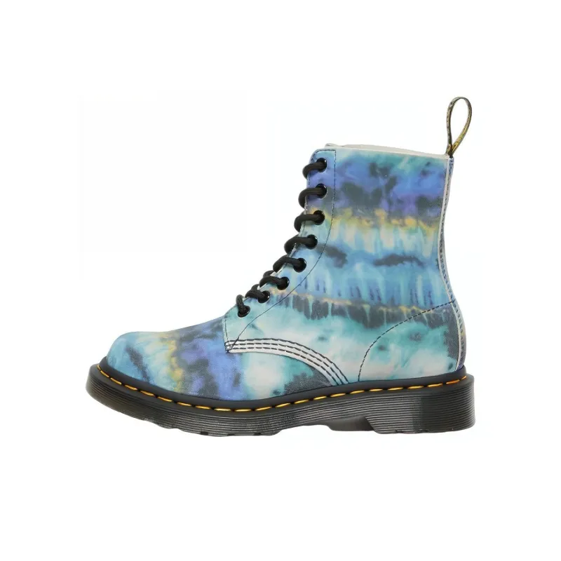 Dr. Martens 1460 Pascal Leather Lace Up Boot Blue Summer Tie Dye Women's-0