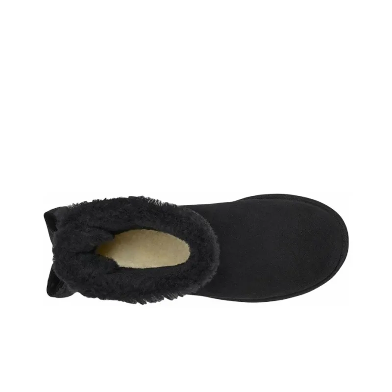 UGG Mini Bailey Bow Crushed Velvet Boot 'Black' Women's-4