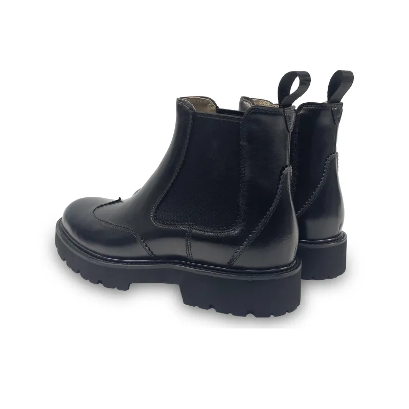 ANTONIO BAREZZI Short Chelsea Boots Men's Black-3