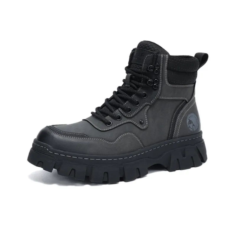 FAIRWHALE Martin Boots Unisex Yellow/Green/Gray-14