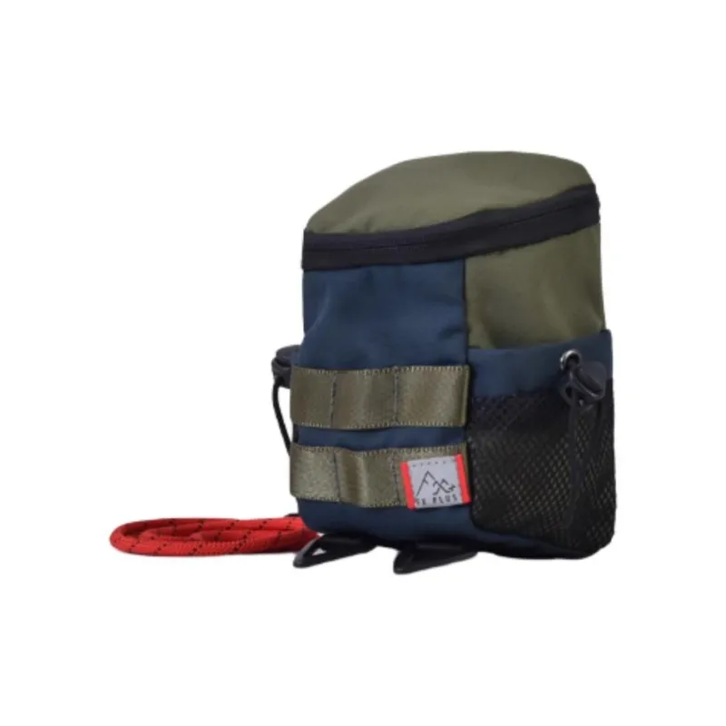 FX CREATIONS Polyester Shoulder Bag Men's Army Green With Blue Accents-1