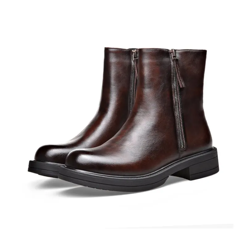 YEDANI Ankle Boots Men Black-6