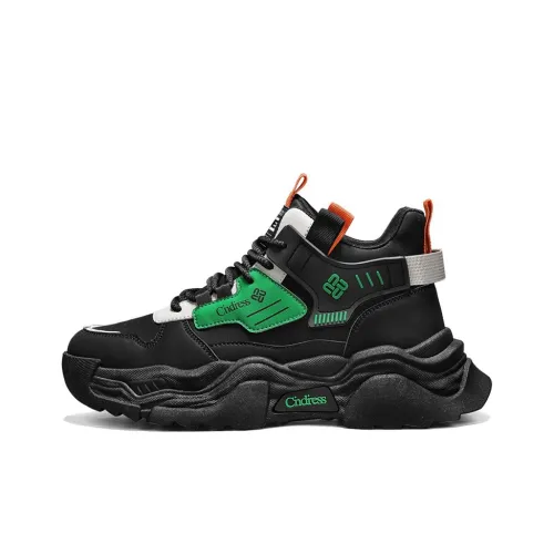 JKEM Anti Slip And Wear Resistant Warm High Top Chunky Sneakers Men's