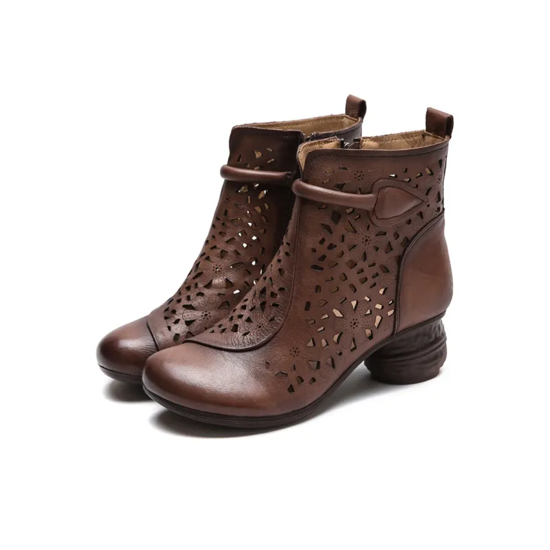 Jay Ankle Boots Women's Brown/Beige/Black-2