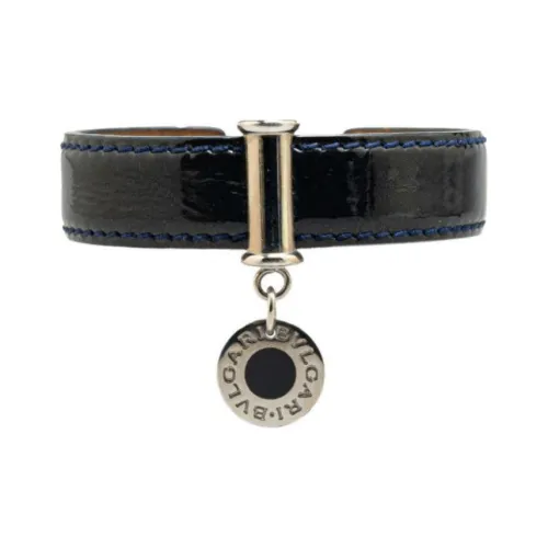 BVLGARI 20th Century BVLGARI BVLGARI Leather Cuff Costume Bracelet