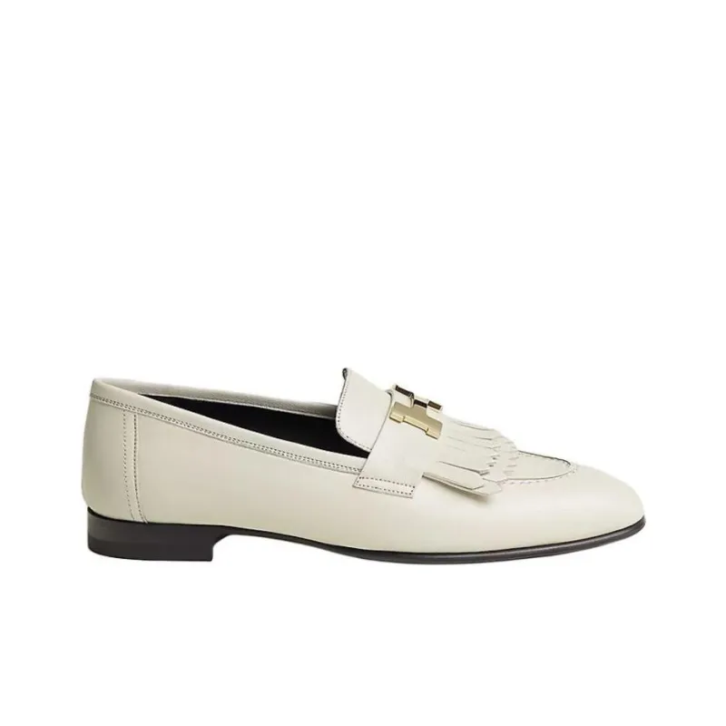 HERMES Royal Loafers Women's Beige-1