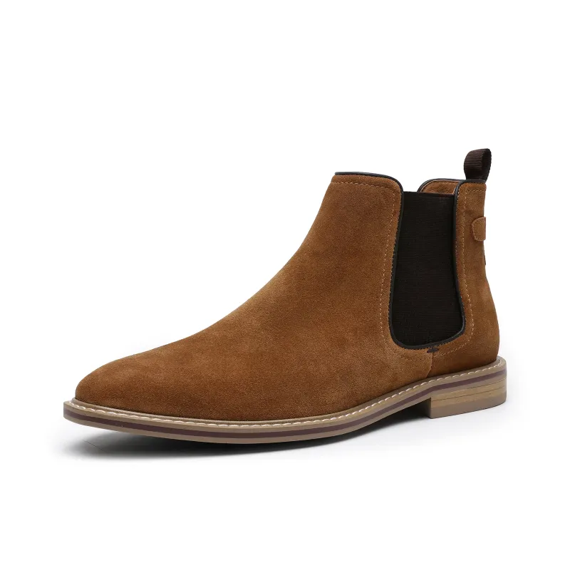 Desai Ankle Length Chelsea Boots Men's Rusty Red-1