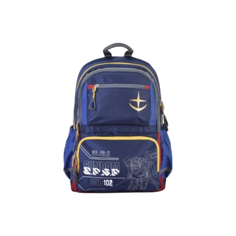 FX CREATIONS Mobile Suit, Collaboration Nylon Student Bag Blue-0