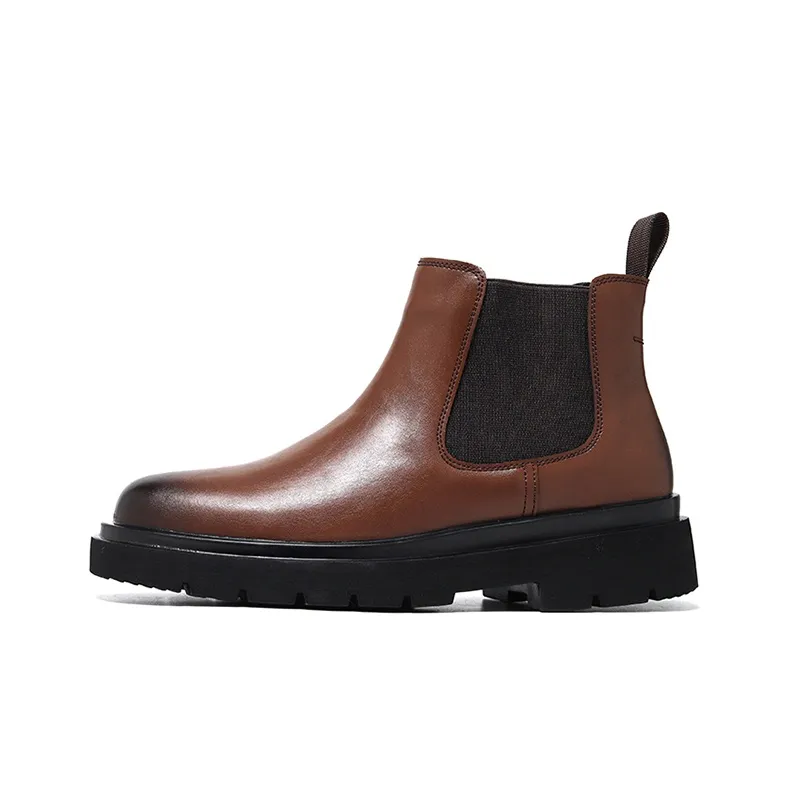 GZZ Chelsea Boots Men Black/Brown-18