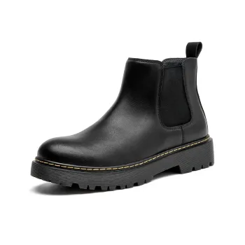 AOKANG Short Chelsea Boots Men's Black