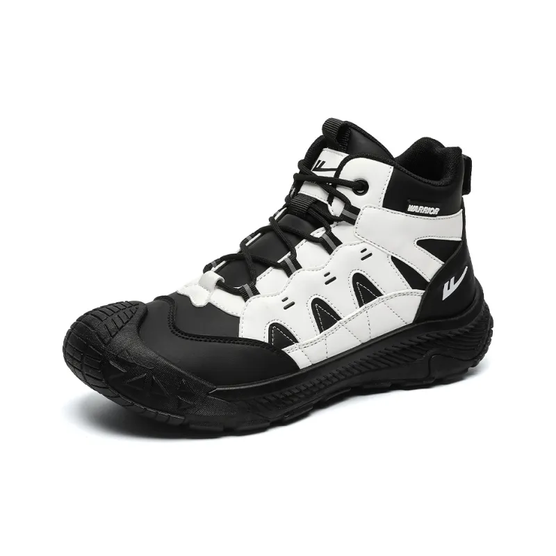 Warrior Wear Resistant Slip Resistant Ankle Length Outdoor Boots Men's White Black-3