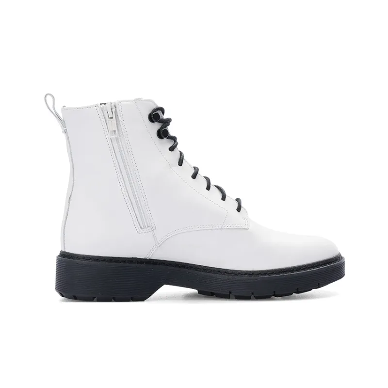Clarks Martin Boots Women's White-1