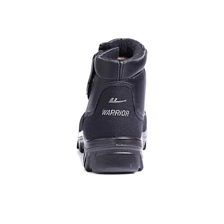 Warrior Short Mid Calf Snow Boots Men's Black-3