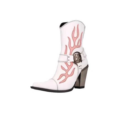 NEW ROCK Ankle Beatles boots Women's Beige