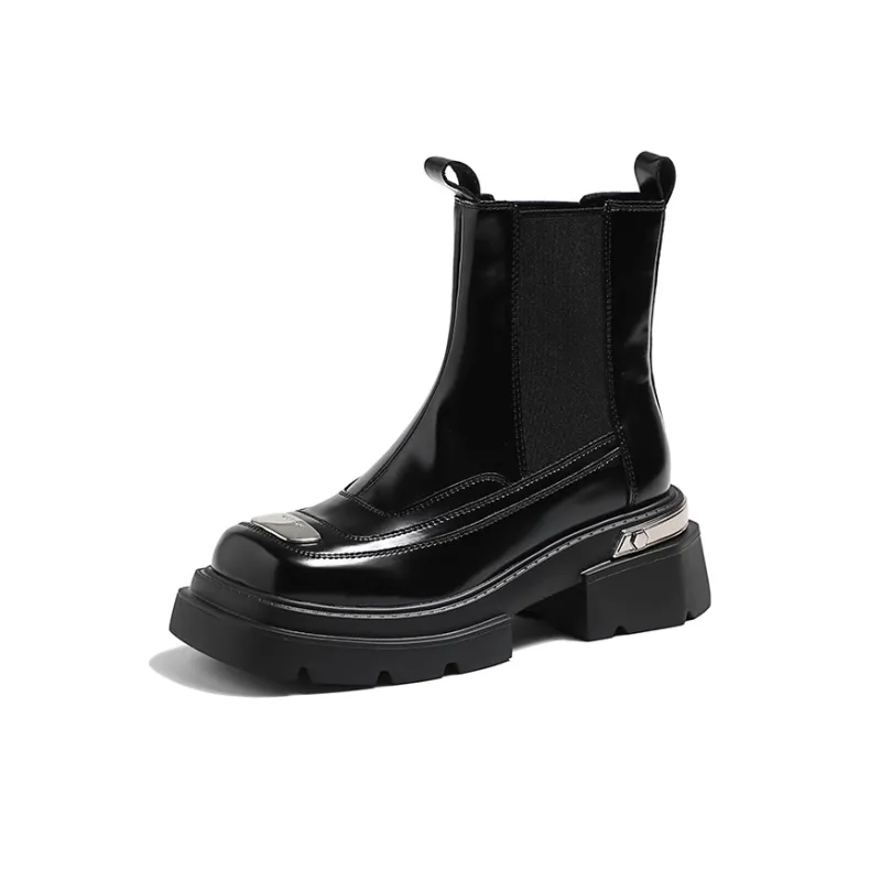 MIS. DANNY Short Chelsea Boots 6.5cm Women's Black-1