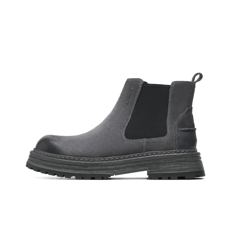 C°BANNER Short Chelsea Boots Men's Black-0