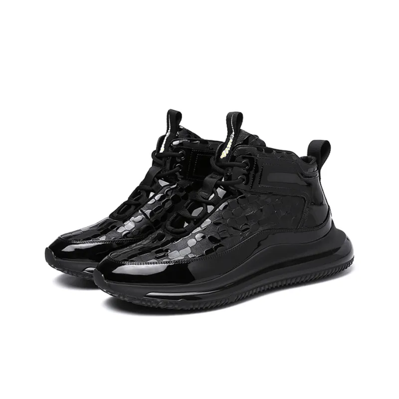 YEDANI Ankle Boots 5cm Men's Black-2
