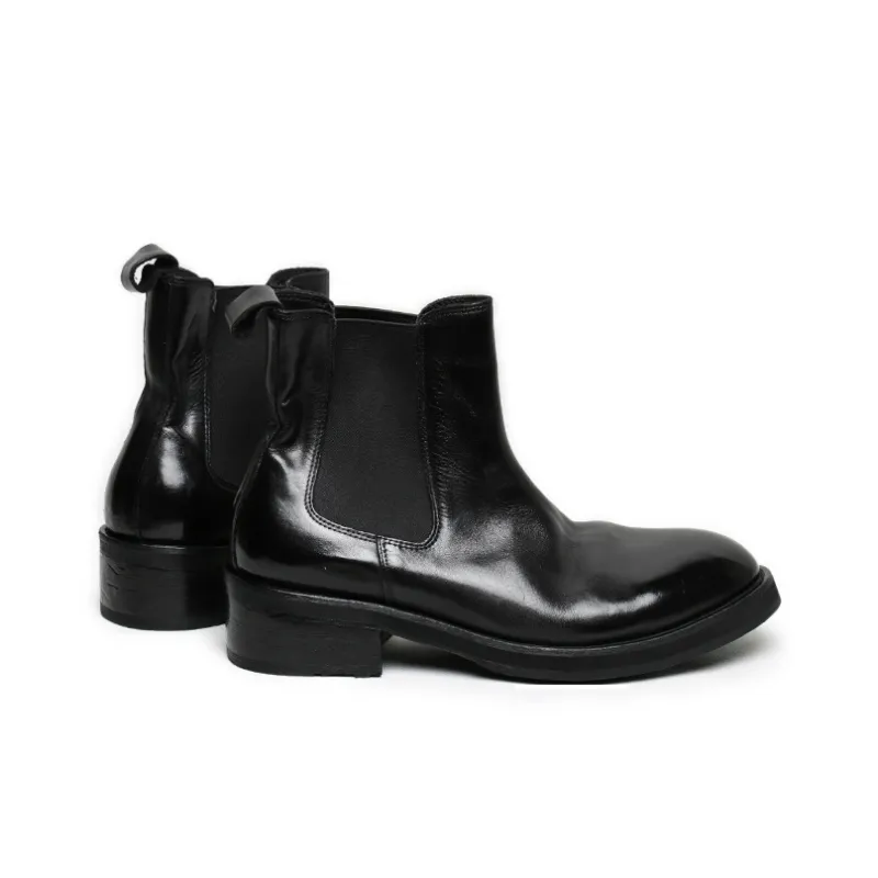 SAINTNJORD Short Chelsea Boots Men's Black-4