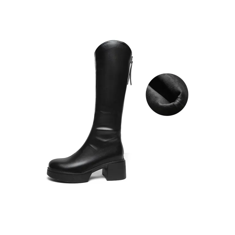 Mulinsen Knee-high Boots 6cm Women's-0