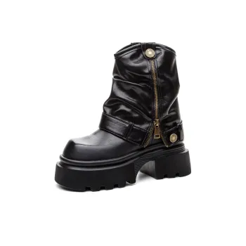 Shoe Cabinet Floral Language Ankle Boots 11cm Women's
