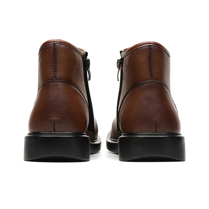 YEDANI Ankle Boots Men Black/Brown-8