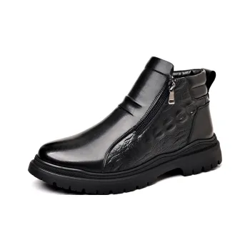 MODENGPAN Ankle Boots Men's Black