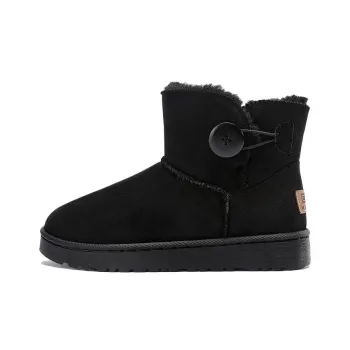 Warrior Short Mid Calf Snow Boots Women's Black