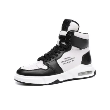 Babinda Short Martin Boot 4cm Men's Black White