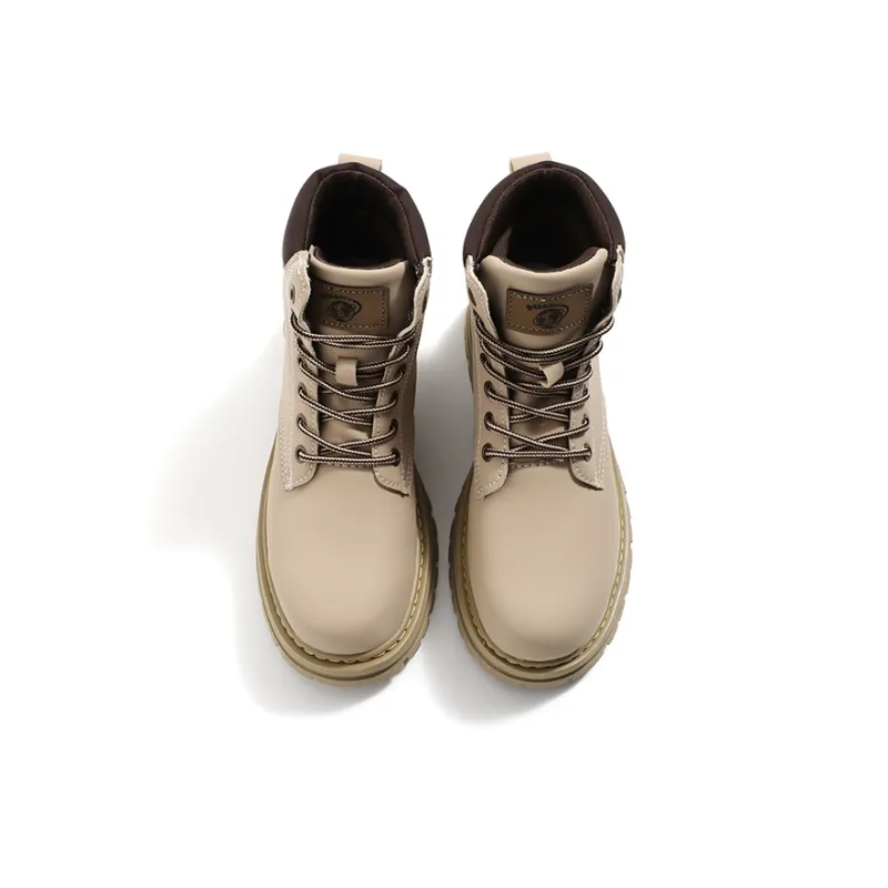 HUANQIU Martin Boots Women's Ginger Yellow-11