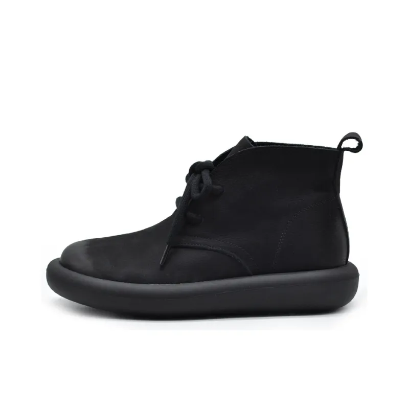 ARTMU Ankle Boots Women's Black/Light Red-0