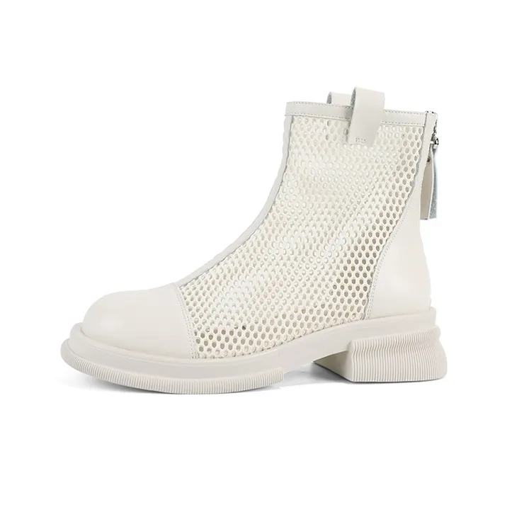 DAPHNE Ankle Boots Women's Black/White-1