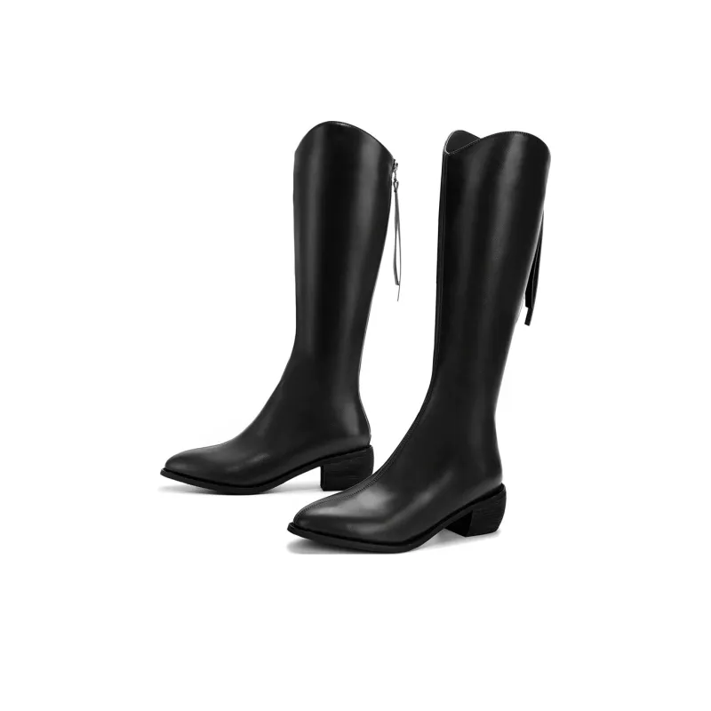SATURDAY MODE Knee-high Boots 5cm Women's-1