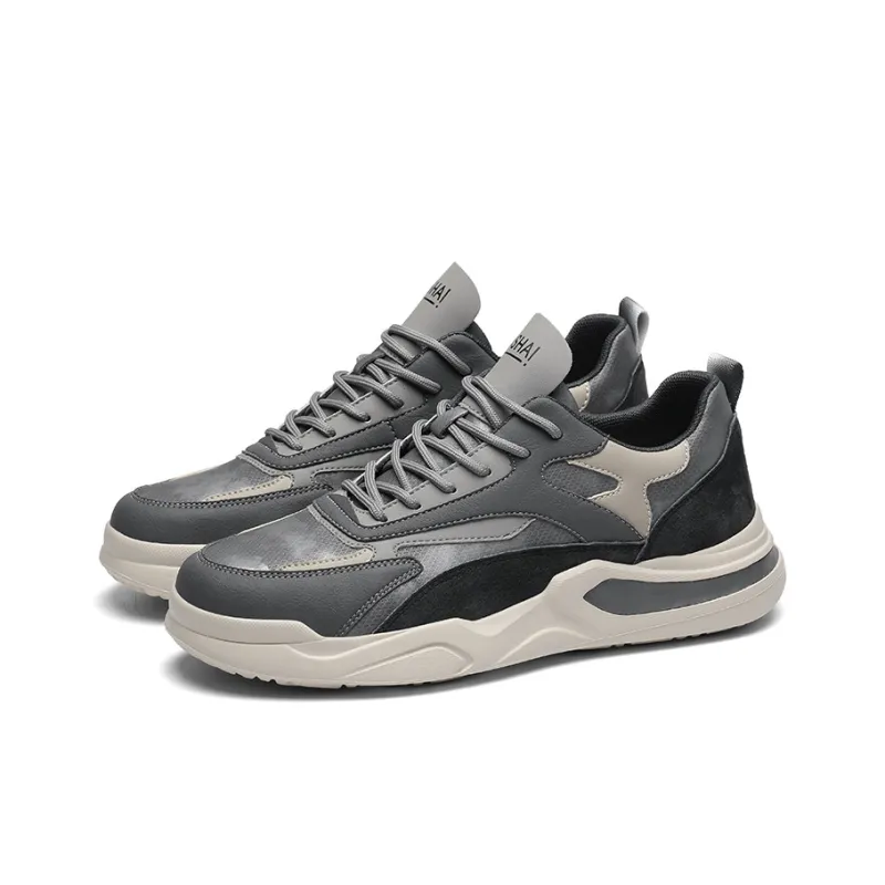 Desert Ram Cushioned Slip-Resistant Lightweight Height Increasing Warm Low-Top Casual Shoes Men's-2